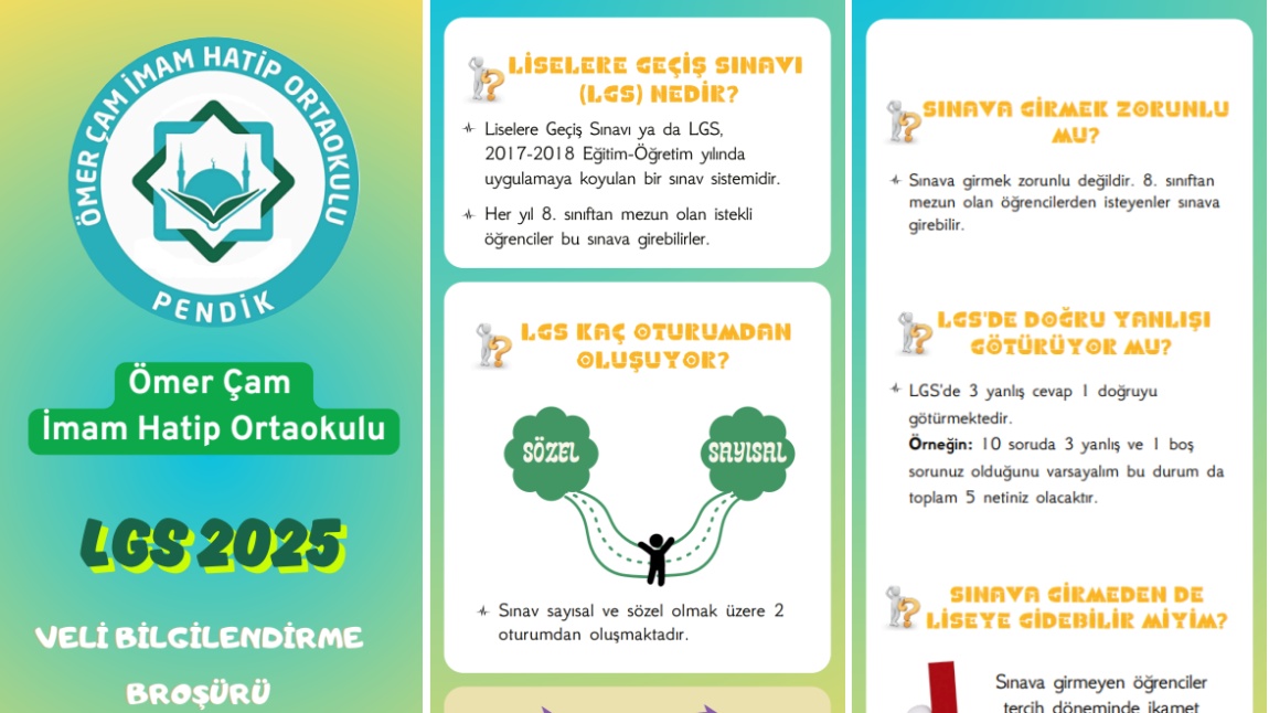 LGS Veli Bilgilendirme Broşürü